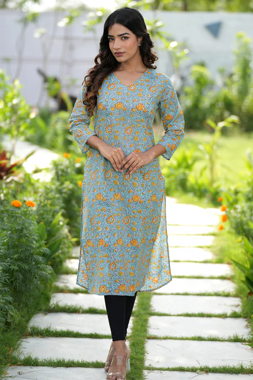 green kurti